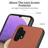 For Samsung Galaxy A32 4G Twill Fabric Leather Skin Back Phone Case(Brown)