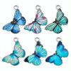 10pcs / Set Butterfly Charms Earrings Necklace Bracelet Accessories DIY Material( Mixed Color)