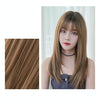 Ladies Long Straight Hair Air Bangs Wig Hair Set, Colour: Honey Tea
