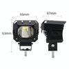 Motorcycle Strong Light With Lens Spotlight Electrical Bike Conversion Spotlight Paving Light(White And Yellow Dual Light)