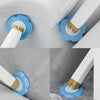 With 6pcs Marine Incense Brush Head Disposable Toilet Brush Set Wall-mounted Throwable Bathroom Cleaning Brush With Cleaning Solution