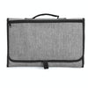 Portable Baby Changing Mat Multifunctional Baby Changing Table Waterproof Bag(Gray)