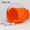 10 PCS Thickening Plastic Dice Cup Shaker Cup with Bottom Bar Nightclubs KTV Accessories Entertainment Desktop Games without Dice, Random Color Delivery
