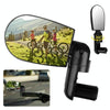 2 Pairs Adjustable Bicycle Flat Rearview Mirror Cycling Accessories(Red)