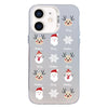 For iPhone 12 Christmas Series PC Full Coverage Pattern Phone Case(CW060 White)