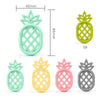 Pineapple Silicone Teether Babies Teething Pendant Nursing Soft Silicone Safe Toys for Soothe Teething Baby(Yellow)