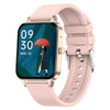 MX7 1.69 inch IPS Touch Screen IP68 Waterproof Smart Watch, Support Sleep Monitoring / Heart Rate Monitoring / Bluetooth Call / Body Temperature Monitoring(Rose Gold)