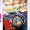 SANDA 3137 TPU Strap Luminous Waterproof Dual Display Electronic Watch(Multicolor)