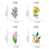 CZ0976-1 Cartoon Plant Flower Alloy Enamel Badge Garden Style Sunflower Clothing Bag Brooch Ornament