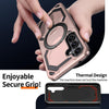 For Samsung Galaxy A55 5G Cooling MagSafe Holder Phone Case(Rose Gold)