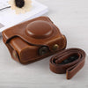 Full Body Camera PU Leather Case Bag with Strap for Canon G16 (Brown)