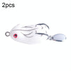 2 PCS HENGJIA Lure Sequins Double Hook Thunder Frog, Specification: 5cm 14g(White Black Stripes)