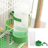 10 PCS Practical Birds Feeding Equipment Parrot Bird Drinker Watering Feeder with Clip(L)