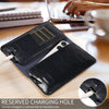 PU Flip Double Phone Card Slot Case, Size:19 x 11cm(Blue)