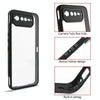 For Asus ROG Phone 6 / 6 Pro Frosted TPU + Transparent PC Phone Case(Black)