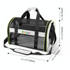 FUNADD Foldable Pet Carrier Bag, Grey - Breathable, for Small Dogs & Cats