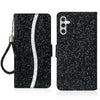 For Samsung Galaxy A16  4G / 5G Glitter Powder Filp Leather Phone Case(Black)
