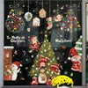 Christmas Window Decoration Poster Santa Claus Elk Snowflake Glass Wall Stickers, Style: SD-12 30x90cm