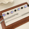 OPK GX2421 Personalized Colorful Resin Splicing Stainless Steel Collarbone Chain