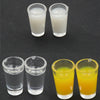 3 Pair 1:12 Miniature Doll House Accessories Plastic Mini Cup Model(Juice Cup)