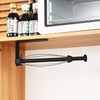 Stainless Steel Damping Effect Roll Paper Holder Paper Towel Bar(Black)