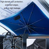 140x79cm Car Front Gear Opening Style Insulated Sun Protection Parasol(Black Base Cloth)