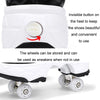 DF08 Dual-Purpose Walking Shoes Four-Wheel Shrinkable Brake Roller Skates, Size:43(Black)
