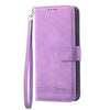 For Samsung Galaxy A26 5G Dierfeng Dream Line TPU Hybrid PU Leather Phone Case(Purple)