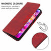 For Samsung Galaxy F15 Magnetic Closure Leather Phone Case(Red)