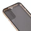 For Samsung Galaxy S22 5G Anti-peeping Magnetic Double-sided Tempered Glass Phone Case(Gold)