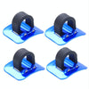 10 PCS Mountain Road Bicycle Hose Line Guide Adhesive Wire Seat Frame Cable Fixing C Buckle, Style: Plastic Buckle(Blue)