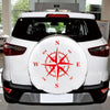D-336 Car Compass Graphic Sticker Hood Car Body Universal Sticker(Yellow)