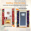 180 x 250 cm Halloween Christmas LED Lights Double Sided Printing Dual-Purpose Couplet Banner(Pumpkin Lantern + Red Santa Claus)
