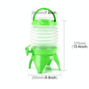 Multi-functional Outdoor Camping Telescopic Folding Retractable Beer Water Storage Bucket Drinking Water Outdoor Tools, Capacity: 5L(Green)
