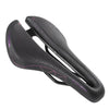 WEST BIKING Hollow Breathable Comfort Bicycle Saddle(Black Purple)