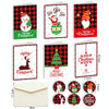 6 Fold Cards + 6 Envelopes + 6 Stickers Christmas Day Greeting Cards(MC8-92)
