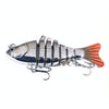 HENGJIA 10cm 24g Bionic Multi-Section Fish Bait Plastic Electroplating Fake Bait(6)