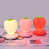 Creative Home LED Silicone Strawberry Night Light USB Rechargeable Bedside Decoration Atmosphere Light(Pink)