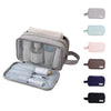 Handheld Wet and Dry Separation Travel Toiletry Bag Large Capacity Cosmetic Storage Bag(Cyan)