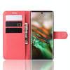 Litchi Texture Horizontal Flip Leather Case for Galaxy Note 10, with Wallet & Holder & Card Slots(red)