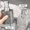 300ml Household Traveling Dispenser Shampoo Body Wash Lathering Bottles, Style: Transparent Square