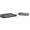 2 PCS Motorcycle Handle Turn Light Metal LED Indicator Light(Black)