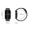 Smart Watch Ring ECG Temperature Heart Rate Blood Pressure Health Bluetooth Talking Watch, Color: Blue Silicone