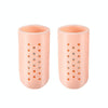 With Hole Toe Set High Heels Anti-Wear Anti-Pain Toe Protective Cover, Size: S(Bright Skin)