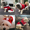 Christmas Dog Clothes for Small Dogs Santa Dog Costume Winter Pet Coats, Size:XXS(Red)