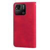 For Xiaomi Redmi 10A 4G Frosted Business Magnetic Horizontal Flip PU Phone Case(Red)