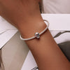 S925 Sterling Silver Retro Skull Beads DIY Bracelet Necklace Accessories