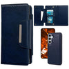 For Samsung Galaxy S25+ 5G Multifunctional 7-Card Wallet Leather Phone Case(Royal Blue)
