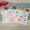10 PCS Fluorescent Flower Arm Tattoo Sticker Face Sticker Waterproof Feather Tattoo Arm Tattoo Sticker(DKCS010)