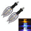 Motorcycle Turn Signal Light DC12V 1W 33LEDs SMD-3528 Lamp Beads (Blue Light)
